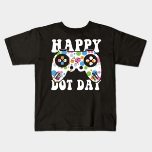 Funny Colourful Polka Dot Video Game International Dot Day Kids T-Shirt